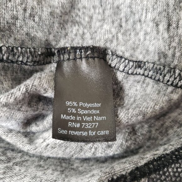 Simply Vera Vera Wang Gray Lace Print Turtleneck Long Sleeve Top XL Romantic - Picture 6 of 7